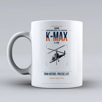 Thumbnail for Kaman K-1200 K-MAX design on white ceramic mug, double-side print