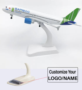 Vietnam Bamboo Airways Airbus A320 Airplane Model (20CM)