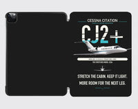 Thumbnail for Cessna Citation CJ2+ design on black ipad tablet case