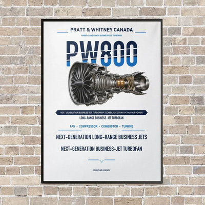 PW800 vertical canvas print - framed - white background