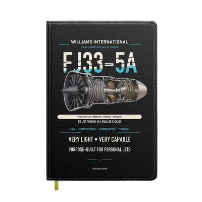 FJ33-5A design on black notebook
