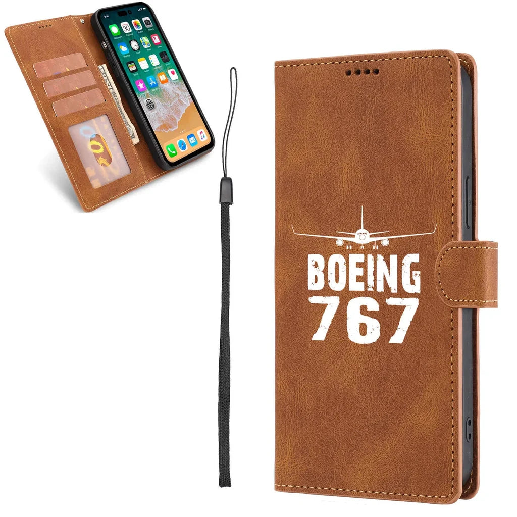 Boeing 767 & Plane Leather Samsung S & Note aviation design on leather Samsung Galaxy S/Note case for Samsung Galaxy S/Note.