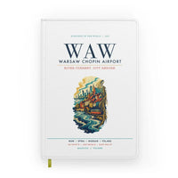 Thumbnail for Warsaw Chopin Airport (WAW) design on white notebook