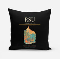 Thumbnail for Yeosu Airport (RSU) design on black pillow