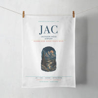 Thumbnail for Jackson Hole Airport (JAC) design on white towel