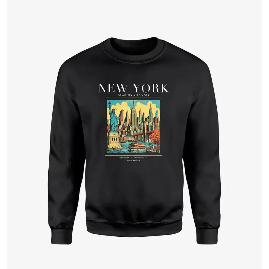 NEW YORK - Poster - Sweatshirt - Black