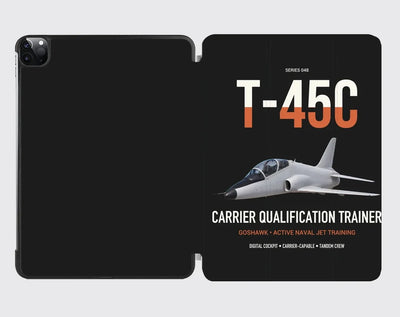 T-45C Goshawk design on black ipad tablet case
