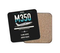 Thumbnail for Piper M350 design on black 1 piece coaster
