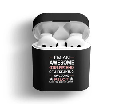 I am an Awesome Girlfriend AirPods plastic case - Black