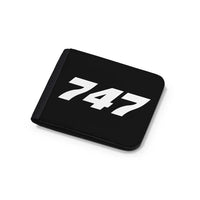Thumbnail for Boeing 747 Flat Text aviation wallet in leather.