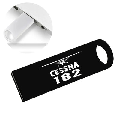Cessna 182 & Plane aviation design on durable waterproof casing waterproof USB device.