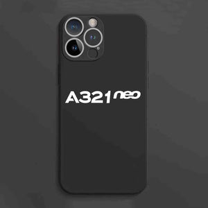 A321neo & Text Soft Silicone iPhone Cases