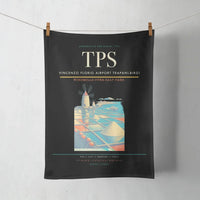 Thumbnail for Vincenzo Florio Airport Trapani-Birgi (TPS) design on black towel