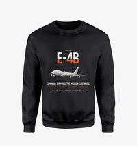 Thumbnail for E-4B Nightwatch design on black sweatshirt