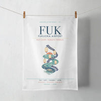 Thumbnail for Fukuoka Airport (FUK) design on white towel