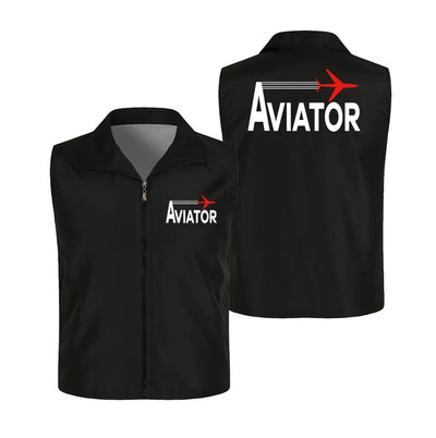 Aviator Thin Style aviation design printed on lightweight shell with sleeveless design thin vest.