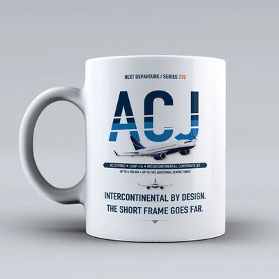ACJ319neo Mug design on white airbus