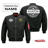Thumbnail for %100 Original Aviator Pilot Jackets (Customizable) aviation design printed on comfortable shell with classic fit designed jacket.
