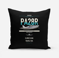 Thumbnail for Piper PA-28R Arrow III design on black pillow