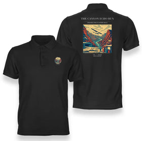 The Canyon Echo Run Premium Polo T-Shirts
