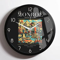 Thumbnail for MONROE - Poster - Wall Clock Framed - Black