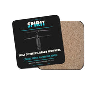 Thumbnail for Ascent AeroSystems Spirit design on black 1 piece coaster