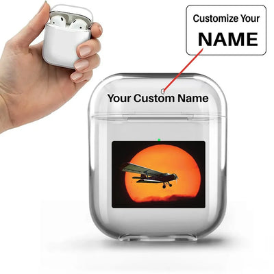 Amazing Antonov-2 With Sunset AirPods transparent case - Normal + Name