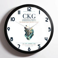 Thumbnail for Chongqing Jiangbei International Airport (CKG) design on white framed wall clock