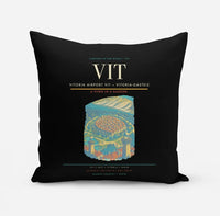 Thumbnail for Vitoria Airport (VIT) design on black pillow