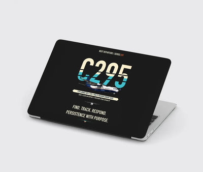 Airbus C295 Armed ISR design on black MacBook case