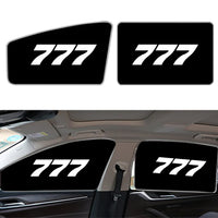 Thumbnail for Boeing 777 Flat Text Car Sun Shade (Side window) aviation design on reflective polyester car side window sun shade.