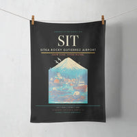 Thumbnail for Sitka Rocky Gutierrez Airport (SIT) design on black towel