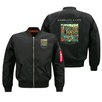 Thumbnail for ZAMBOANGA CITY - Poster - Bomber Jacket - Black