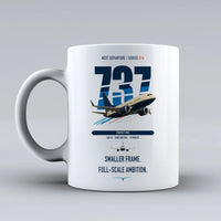 Thumbnail for Boeing 737 MAX 7 double-side print on white ceramic mug