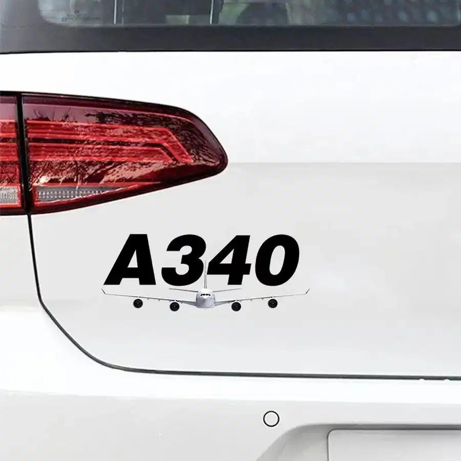 Super Airbus A340 Car aviation design car sticker in weather-resistant vinyl.