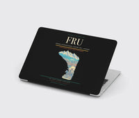 Thumbnail for Manas International Airport (FRU) design on black MacBook case