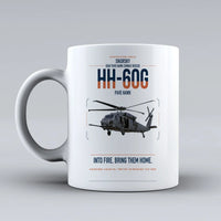 Thumbnail for Sikorsky HH-60G Pave Hawk design on white ceramic mug, double-side print