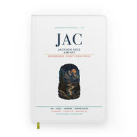 Thumbnail for Jackson Hole Airport (JAC) design on white notebook