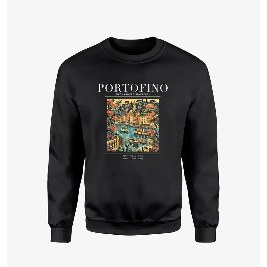 PORTOFINO - Poster - Sweatshirt - Black