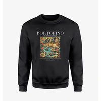Thumbnail for PORTOFINO - Poster - Sweatshirt - Black