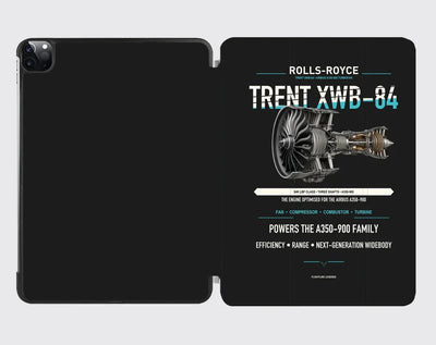 TRENT XWB-84 design on black ipad tablet case
