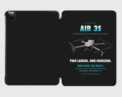 DJI Air 3S design on black ipad tablet case