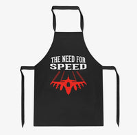 Thumbnail for The Need For Speed aviation design on durable cotton blend kitchen apron.