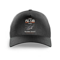 Thumbnail for Leonardo CH-149 Cormorant design on black printed hat