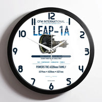 Thumbnail for CFM LEAP-1A design on white framed wall clock