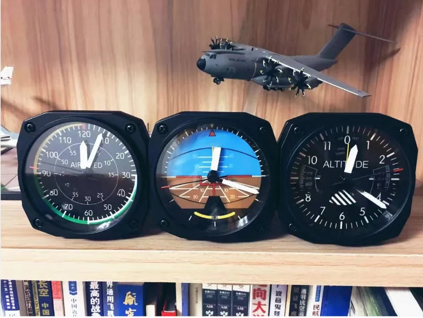 Simulation Aircraft Instrument Aviation Clock aviation pilot accessory in premium build.