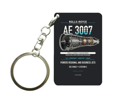 AE 3007 Key Chain design on black key chain