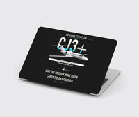 Thumbnail for Cessna Citation CJ3+ design on black MacBook case
