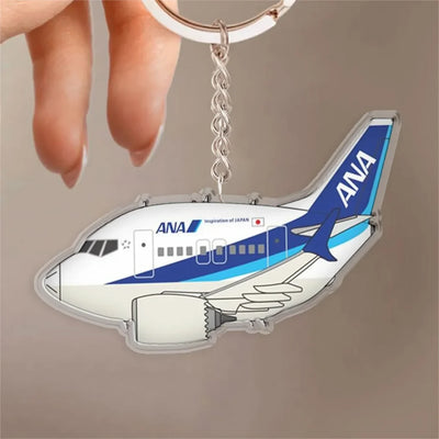 All Nippon Airways ANA Boeing 737 MAX Design Acrylic Keychain