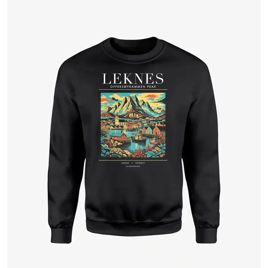 LEKNES - Poster - Sweatshirt - Black